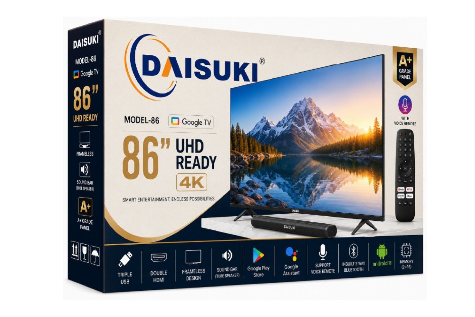 DAISUKI 86 Google Tv