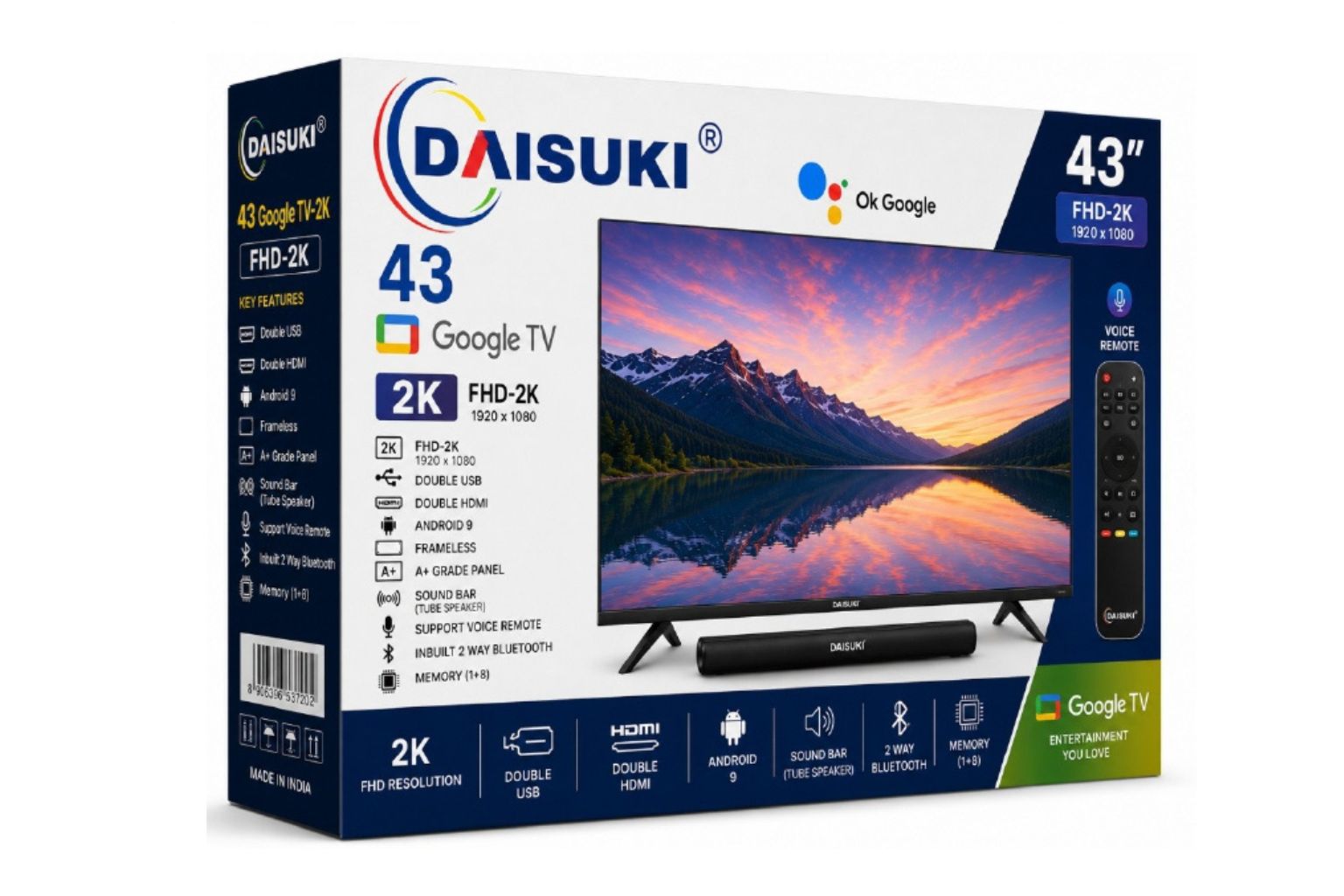 DAISUKI 43 Google TV -2K